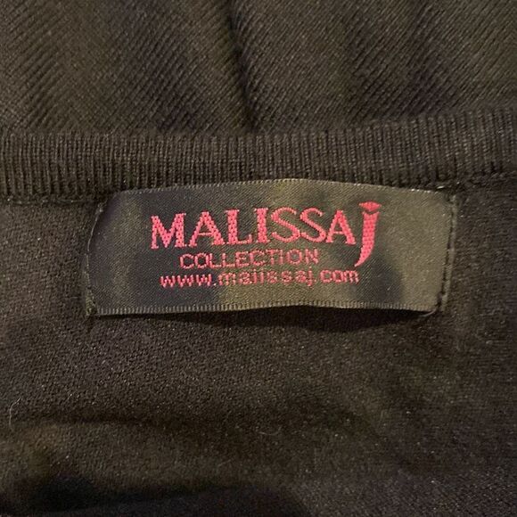 Malissa J Collection One Size Poncho Sequin Bedazzled Front Stretch - Picture 6 of 7